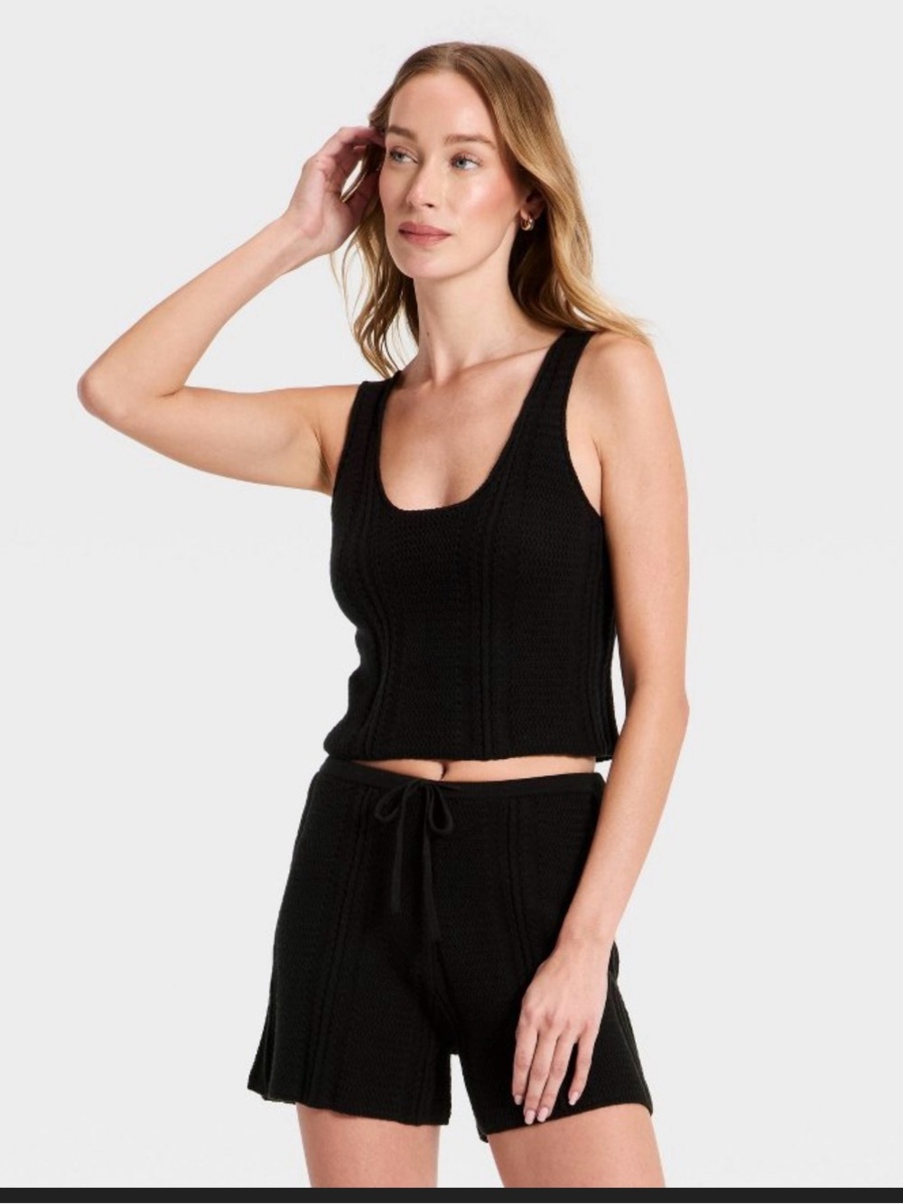 Black Knit Tank A New Day XL - Women